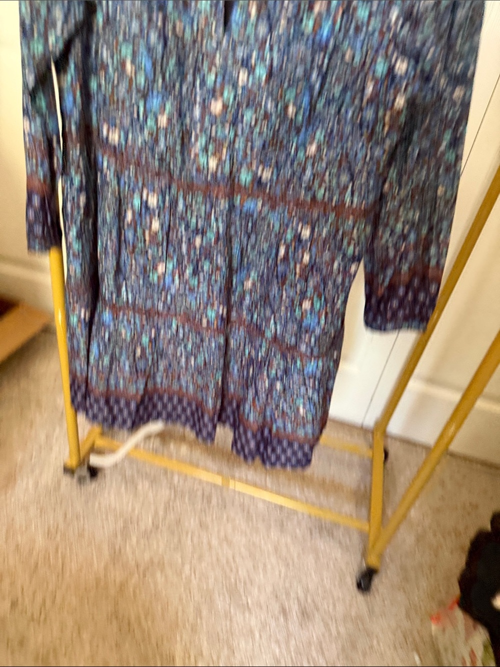 Vineyard Vines Navy Floral Long Sleeve Dress - Picture 3 of 4